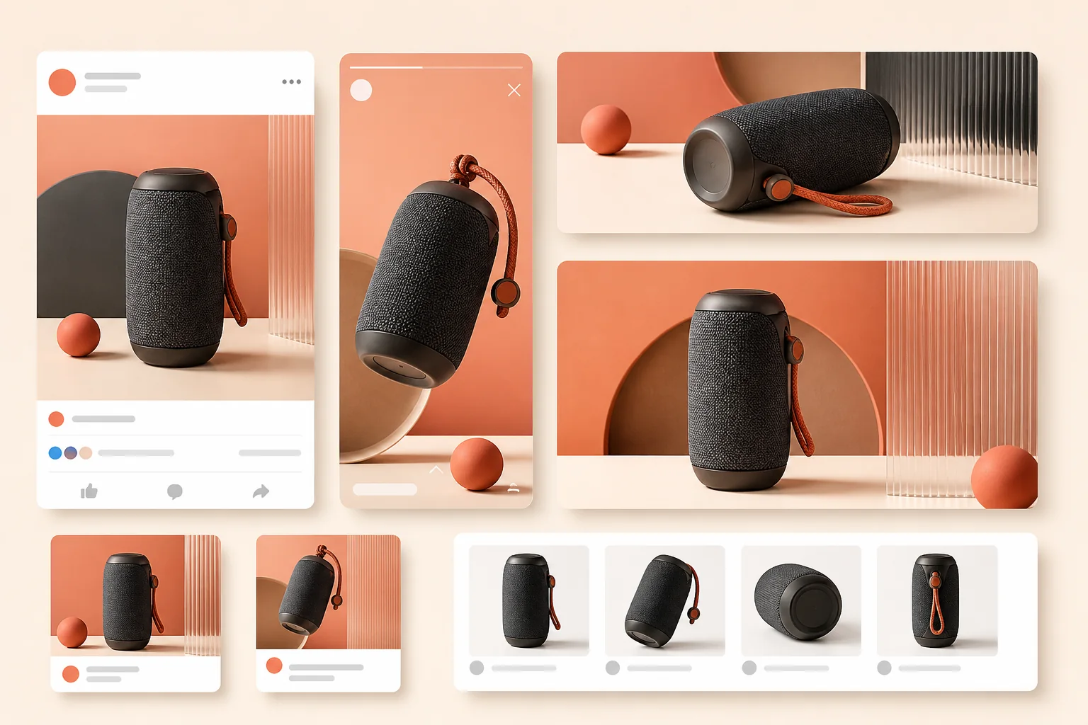 Ecommerce product ad formats for feed story and display