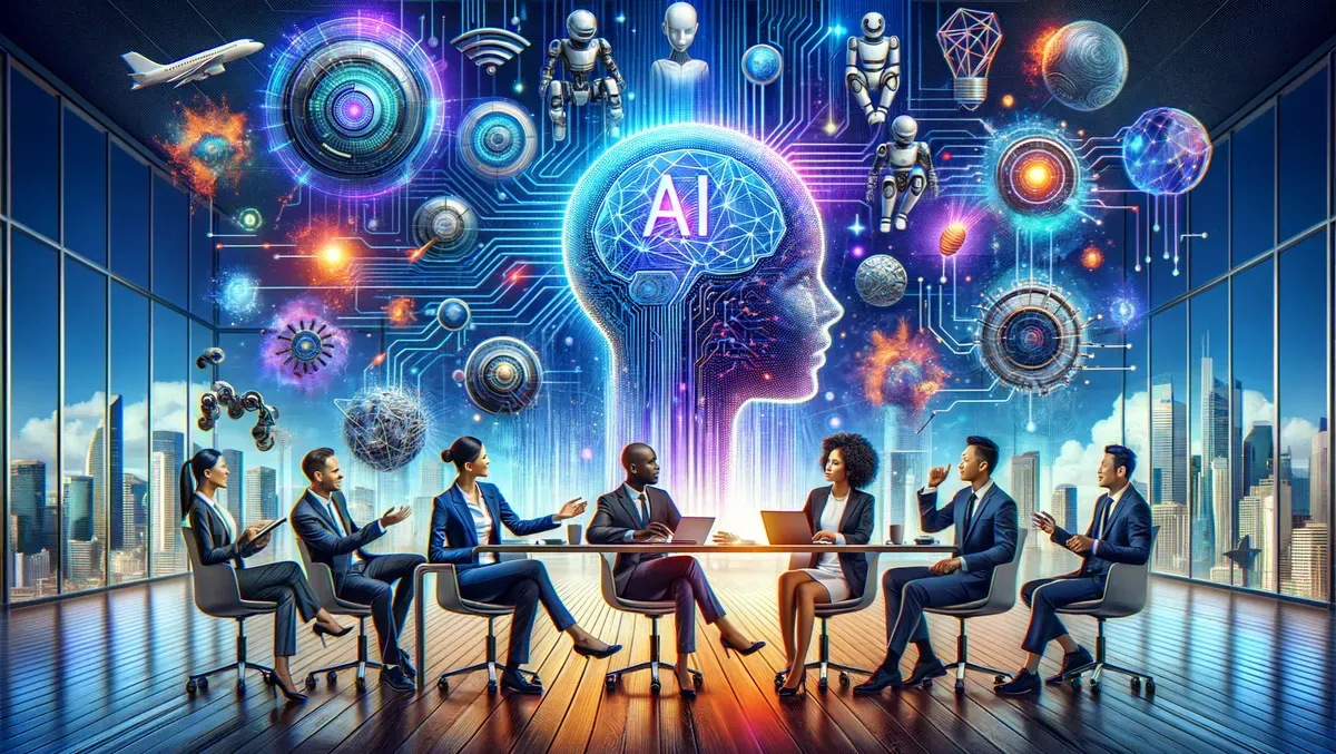 AI photo generator creating stunning digital artwork from text prompts